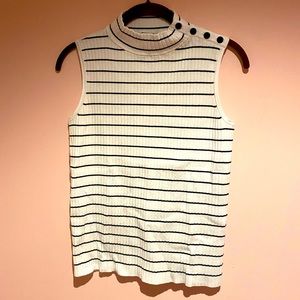 Talbots striped knit top